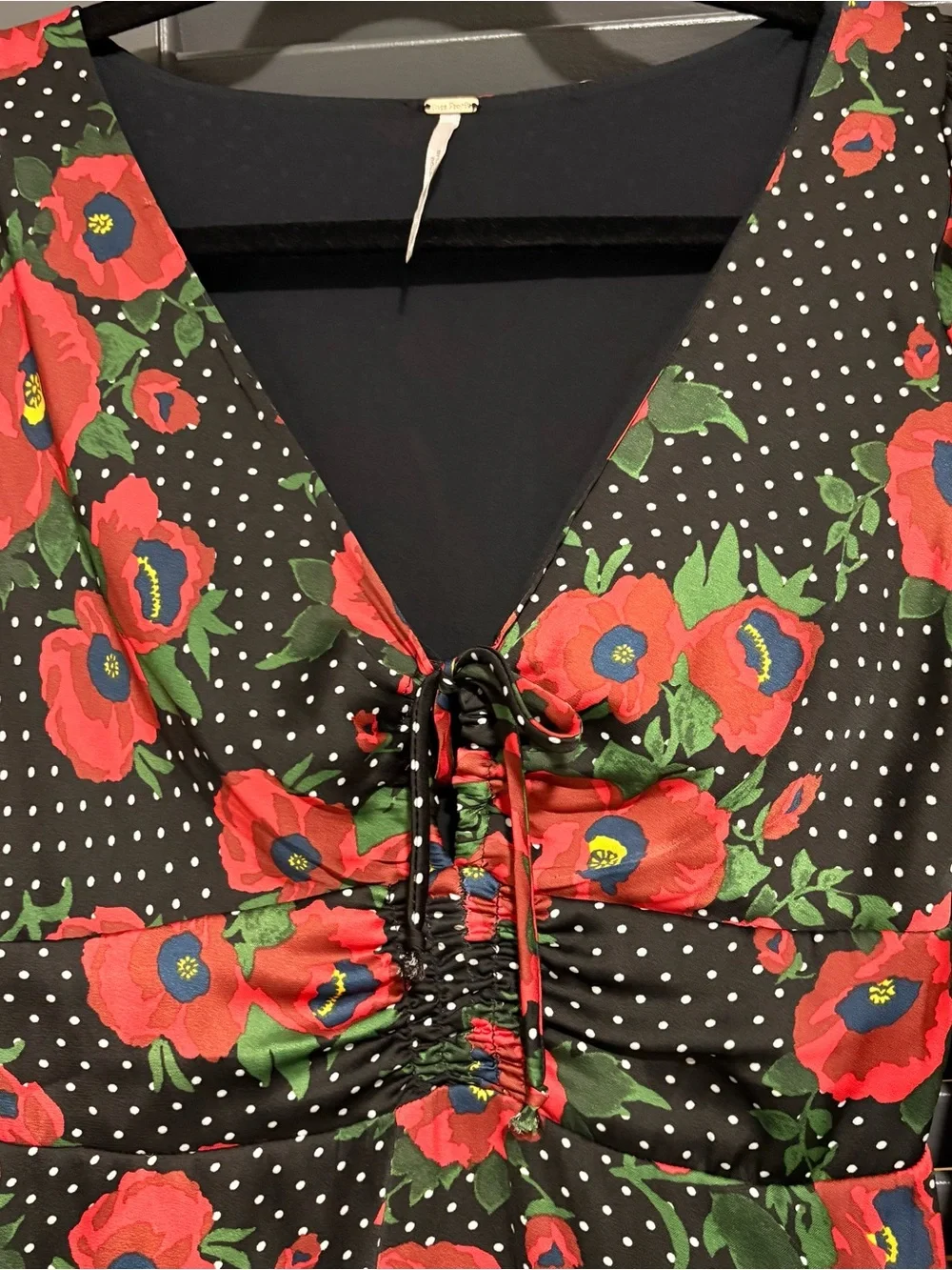 Free People Morning Light Mini Dress With Poppy Floral Print